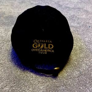 Black Cap with Yellow Embroidery